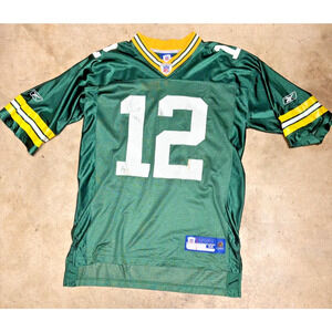 Aaron Rodgers #12 Green Bay Packers Reebok NFL Equipment Jersey Green Mens Med